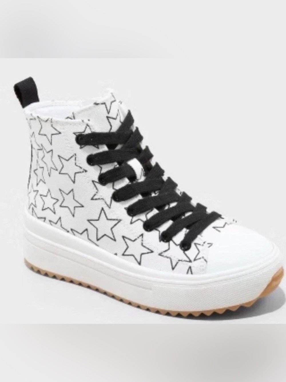 Art Class Kids' Blakely High-Top Sneakers White Size 1 Girls Top Zip NEW